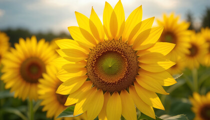 Obraz premium Vibrant Sunflower in Bloom