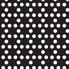 Seamless polka dot black and white. eps 10.
