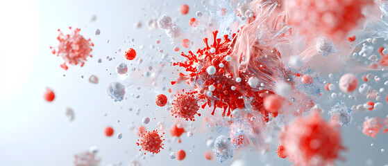 Health care concept Preventing diseases from the environment includes taking care of your health by eating, drinking, and living correctly to escape the threat of various pollution.