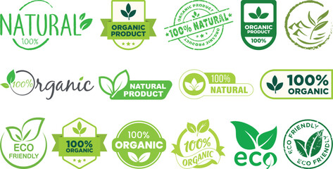 Organic logo set collection