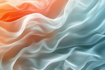 Obraz premium Soft flowing fabric in pastel colors creating a serene abstract pattern