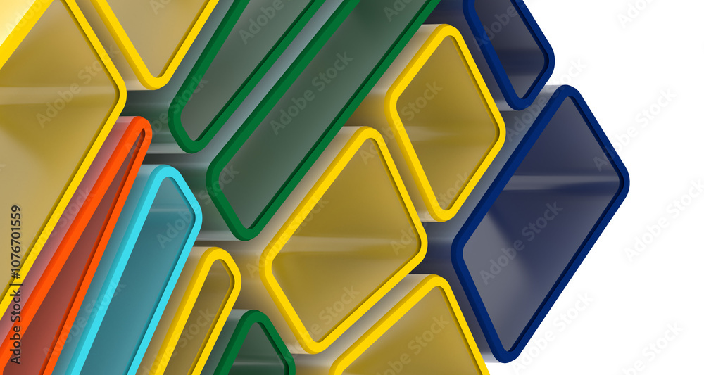 Aufkleber Mosaic triangular low poly style abstract geometric background