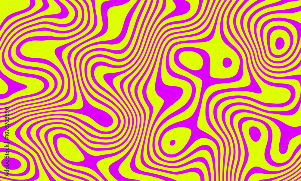Poster abstract horizontal background with colorful waves. trendy vector illustration in style retro 60s, 7