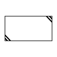 Square Thin Border Frame Black