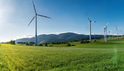 Wind farms are a testament to human ingenuity and nature.  