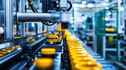 Naklejka premium Automated Production Line