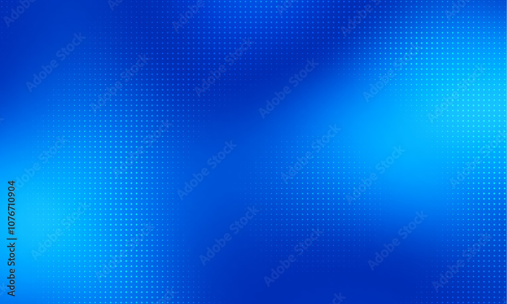 Poster blue dots vector blur background