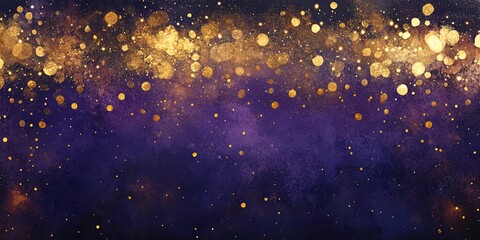 Fototapeta premium Violet and gold painted background