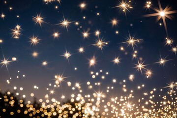 Fototapeta premium Celestial Wonders Twinkling Stars Shine and Sparkle in the Night Sky
