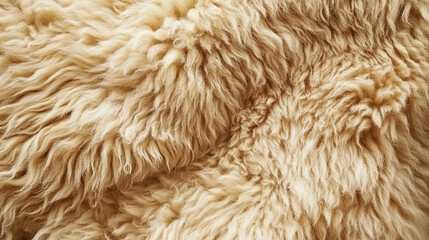 white sheep fur Natural sheepskin background texture
