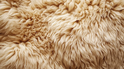 white sheep fur Natural sheepskin background texture