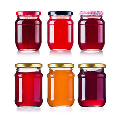 various jam jars