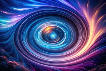 Spiral Vortex Abstract Design in the Rule of Thirds for Stunning Visual Impact