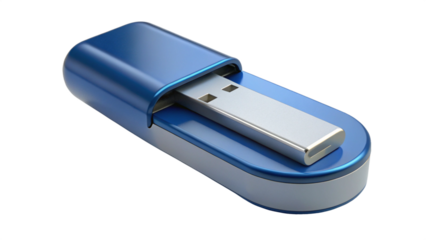 3D Render USB drive Icon, illustration isolated on white background