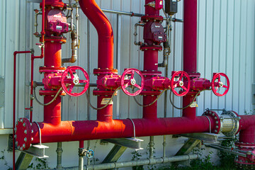 Water sprinkler and fire alarm fighting system in factory