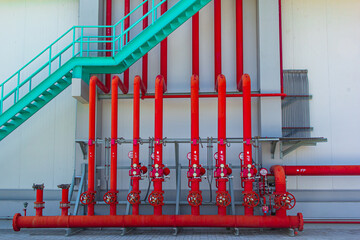 Water sprinkler and fire alarm fighting system in factory