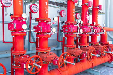 Water sprinkler and fire alarm fighting system in factory