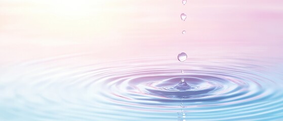 Colorful liquid droplets create abstract shapes in a calm setting inviting reflection and serenity