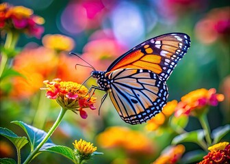 Stunning Butterfly on Vibrant Flower - Nature Photography