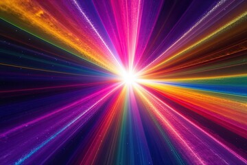 Obraz premium Radiant Display of Colorful Light with Gentle Flicker and Enchanting Glow