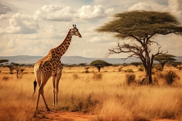 Obraz premium Wild animal landscape grassland wildlife.