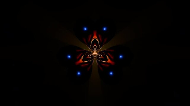 Hypnotic 3D geometric tunnel in an infinite seamless loop animation