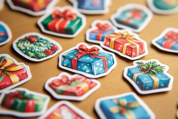 Naklejka premium christmas present stickers