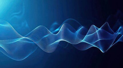 Obraz premium Abstract Blue Wave Design