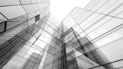 Fototapeta premium Abstract modern architecture building background