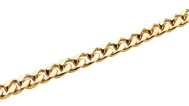 Gold chain transparent background