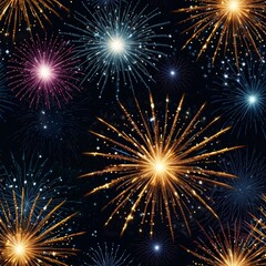 fireworks on the night sky