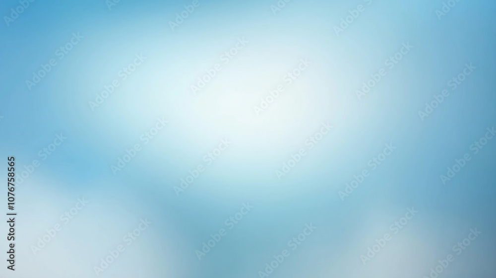 Poster Minimalist gradient background in light blue and sky blue tones, with a smooth transition for a calming visual effect. Flat, blurred design in a high-resolution vector style, providing a subtle, reali