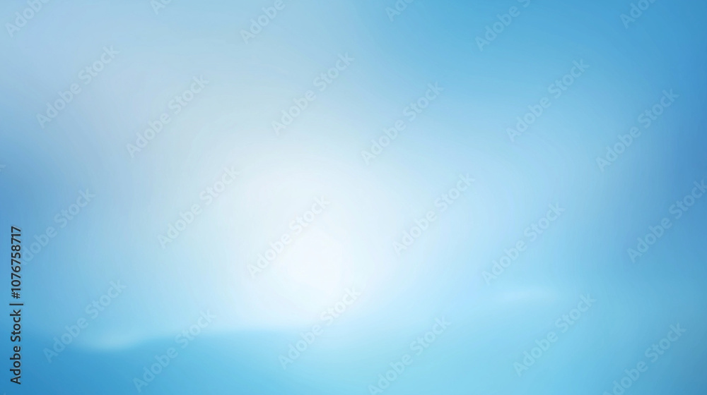Poster Minimalist gradient background in light blue and sky blue tones, with a smooth transition for a calming visual effect. Flat, blurred design in a high-resolution vector style, providing a subtle, reali