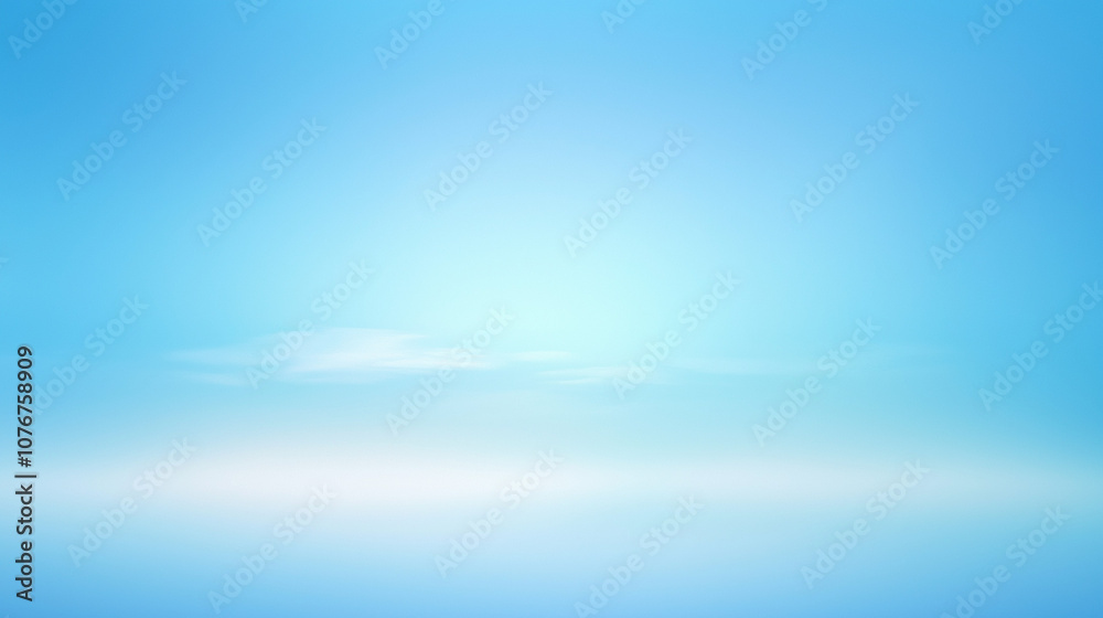 Poster Minimalist gradient background in light blue and sky blue tones, with a smooth transition for a calming visual effect. Flat, blurred design in a high-resolution vector style, providing a subtle, reali