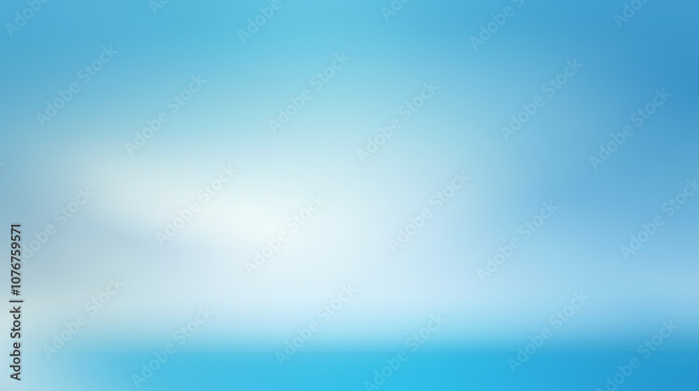 Poster Minimalist gradient background in light blue and sky blue tones, with a smooth transition for a calming visual effect. Flat, blurred design in a high-resolution vector style, providing a subtle, reali