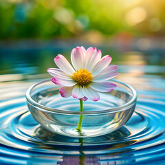 knawel flower in water