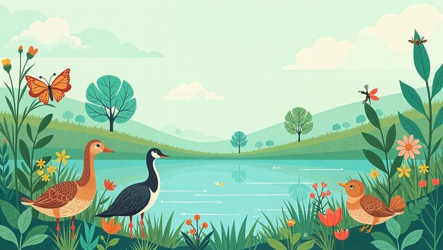 wetland day  creative design.wolrd wetland day vector design.creative design.2 february 