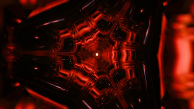 Infinite 3D geometric tunnel for abstract, seamless VJ loops