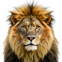 lion in white background