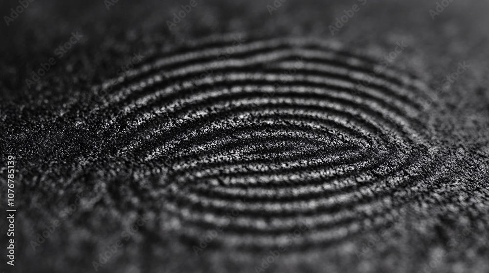 Aufkleber A close-up of a fingerprint scanner on a smartphone highlighting fintech security with biometric authentication with side empty space for text Stockphoto style