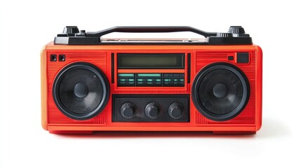 Fototapeta premium Vintage Red Boombox