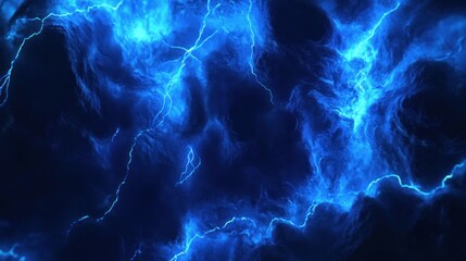 Abstract Blue Lightning
