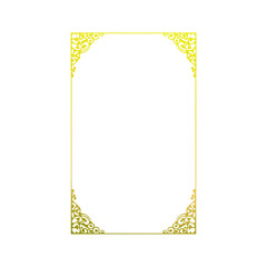 Obraz premium gold vintage frame with ornament