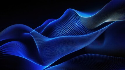 Obraz premium Abstract Blue Waves