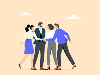 Teamwork is the process of solving problems or working together to achieve team success