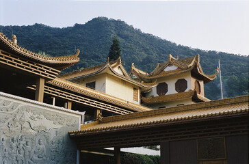 Naklejka premium chinese temple roof
