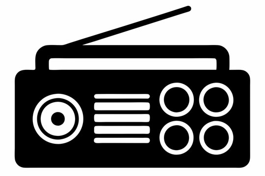 recommend clip art: Radio Icon, Radio Silhouette Vector, Classic radio device