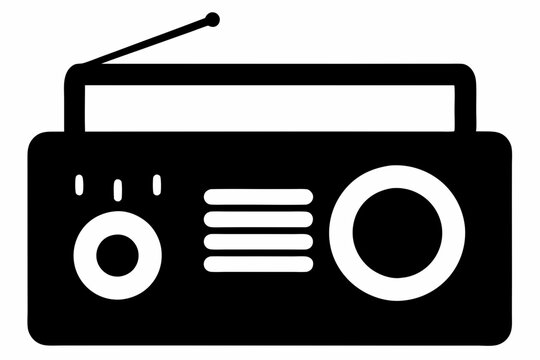 recommend clip art: Radio Icon, Radio Silhouette Vector, Classic radio device