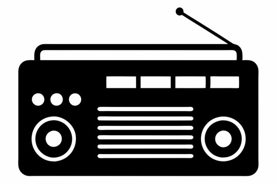 recommend clip art: Radio Icon, Radio Silhouette Vector, Classic radio device