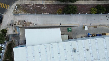 Aerial view of constructions